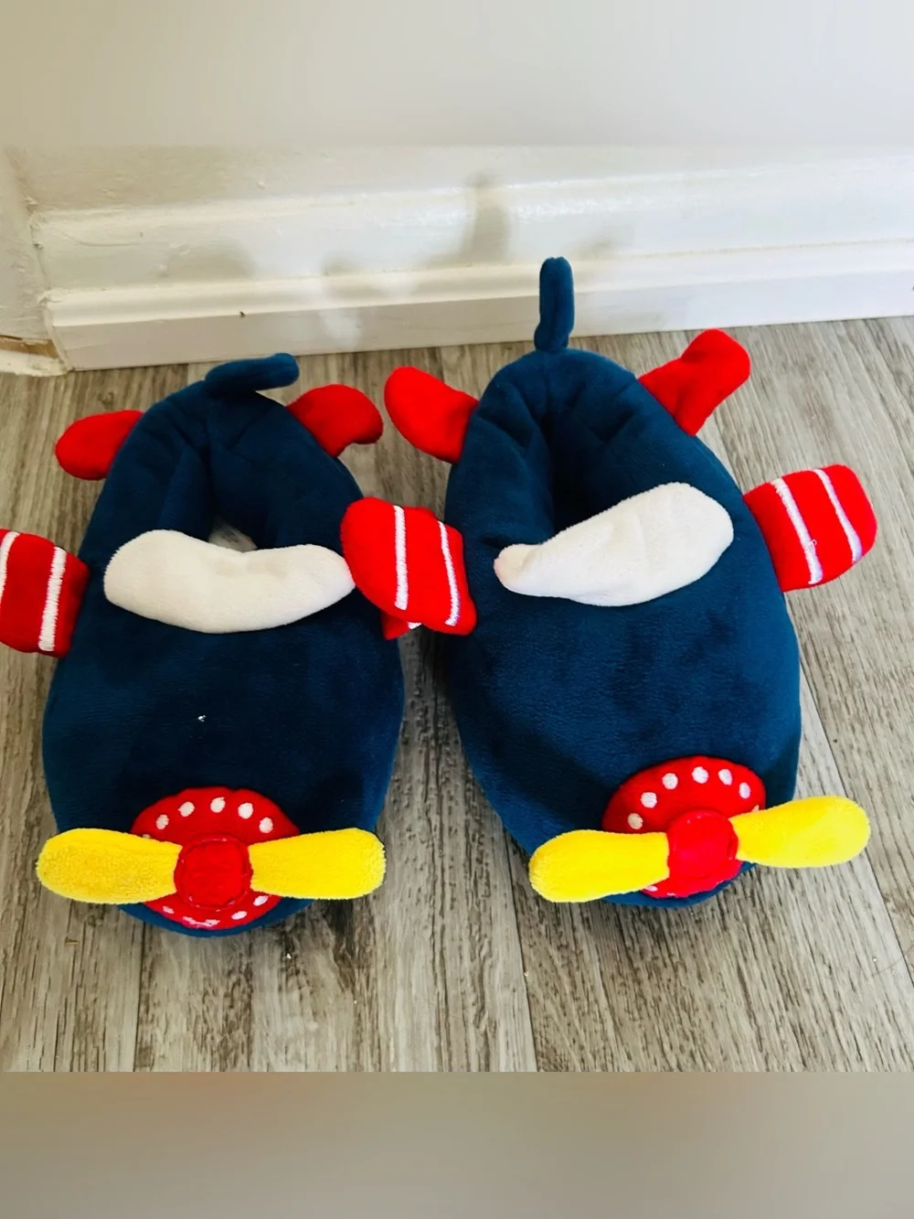 Wonder Nation Toddler Boys' Airplane Slippers